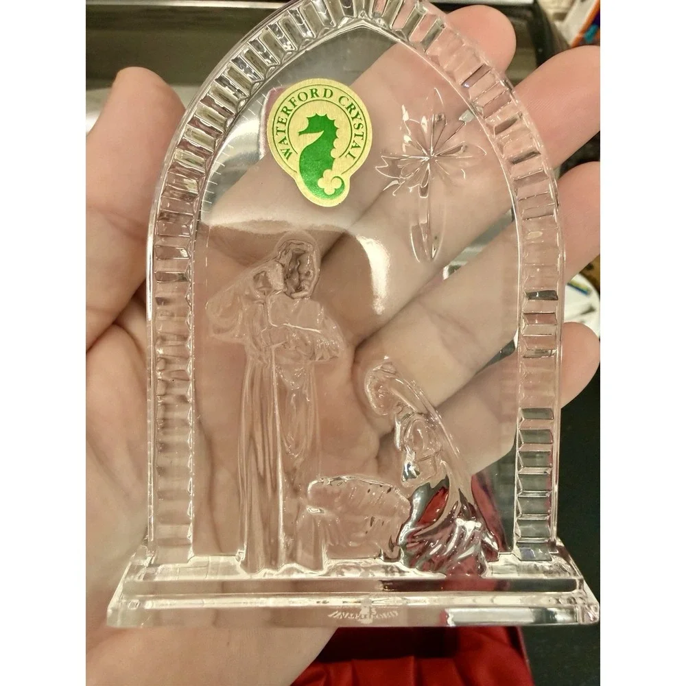 2009 Waterford Crystal 1st Edition Holy Family Nativity Christmas Ornament